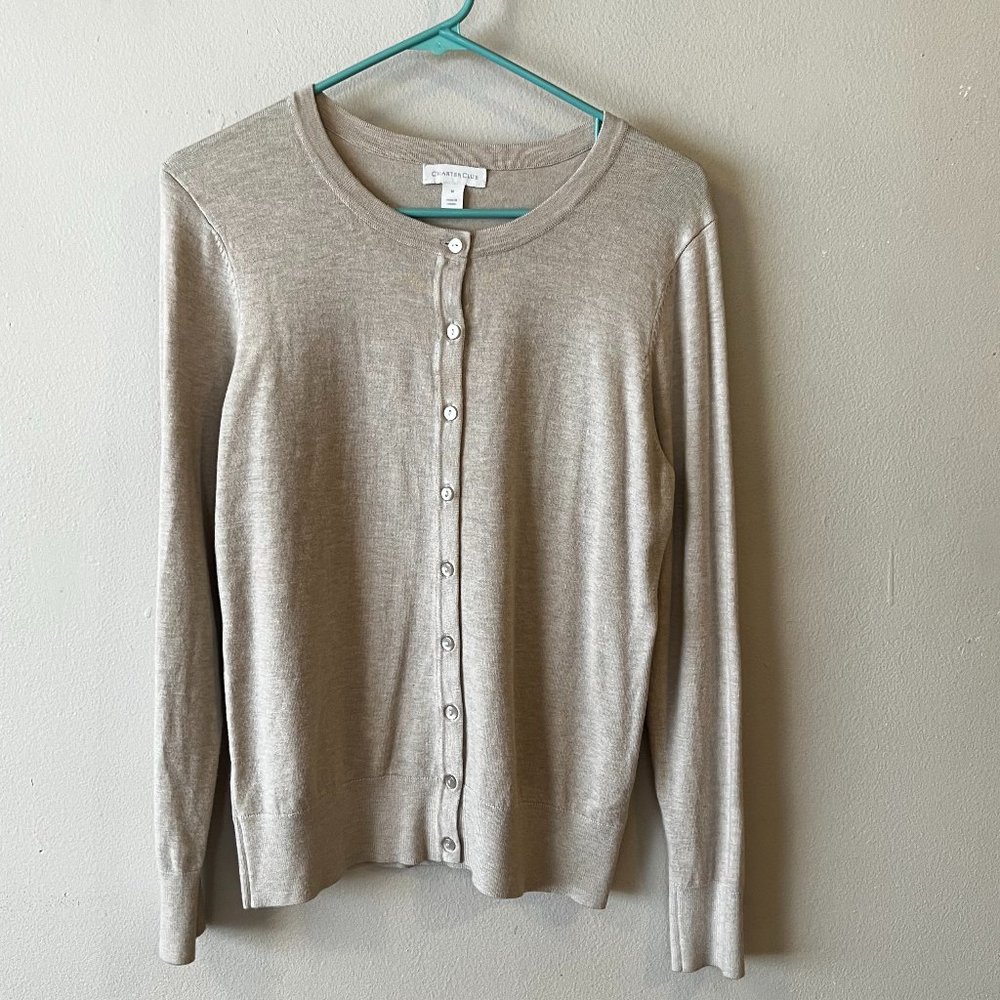 Charter Club Cream Cardigan
